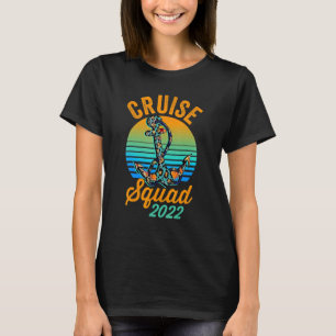Cruise Squad 2022 Funny Cowhide Leopard Anchor Cru T-Shirt