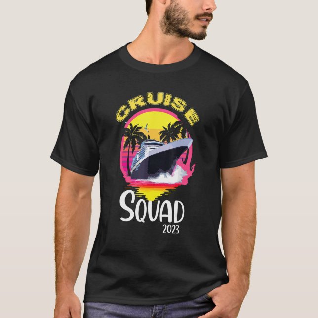 Cruise Squad 2023 Couples Group Sailing T-Shirt (Front)