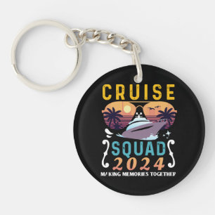 Cruise Squad 2024 Family Vacation Matching Group Key Ring