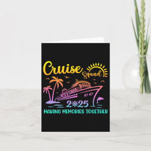Cruise Squad 2025 Family Friends Vacation Matching Card