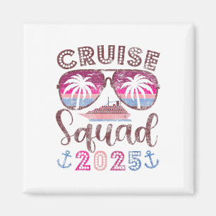 Cruise Squad 2025 Family Friends Vacation Matching Magnet