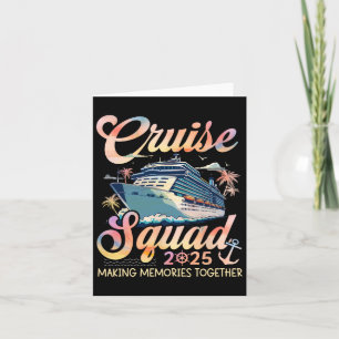 Cruise Squad 2025 Family Group Matching Summer Vac Card