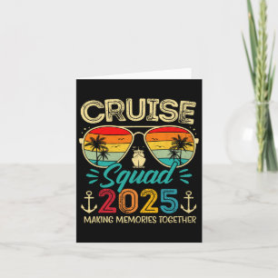 Cruise Squad 2025 Family Group Matching Summer Vac Card
