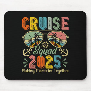 Cruise Squad 2025 Family Group Matching Summer Vac Mouse Pad