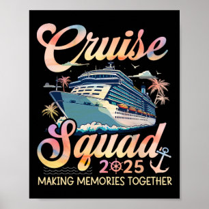 Cruise Squad 2025 Family Group Matching Summer Vac Poster