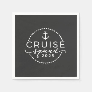 Cruise Squad 2025 Family Matching Outfit Summer Napkin
