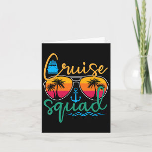 Cruise Squad 2025 Family Vacation Beach Matching G Card