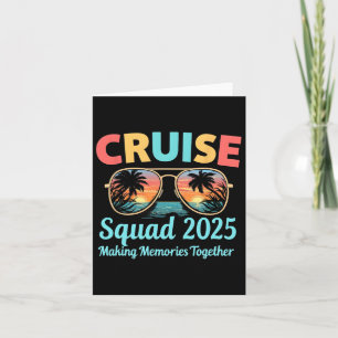 Cruise Squad 2025 Family Vacation Trip Summer Memo Card