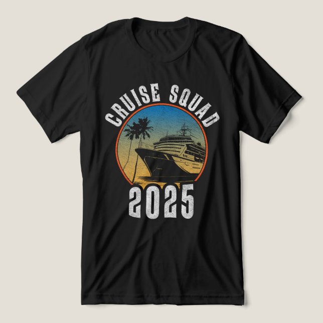 Cruise Squad 2025 – Fun Group Vacation Tri-Blend Shirt (Design Front)