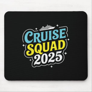 Cruise Squad 2025 Matching Family Group Summer Vac Mouse Pad
