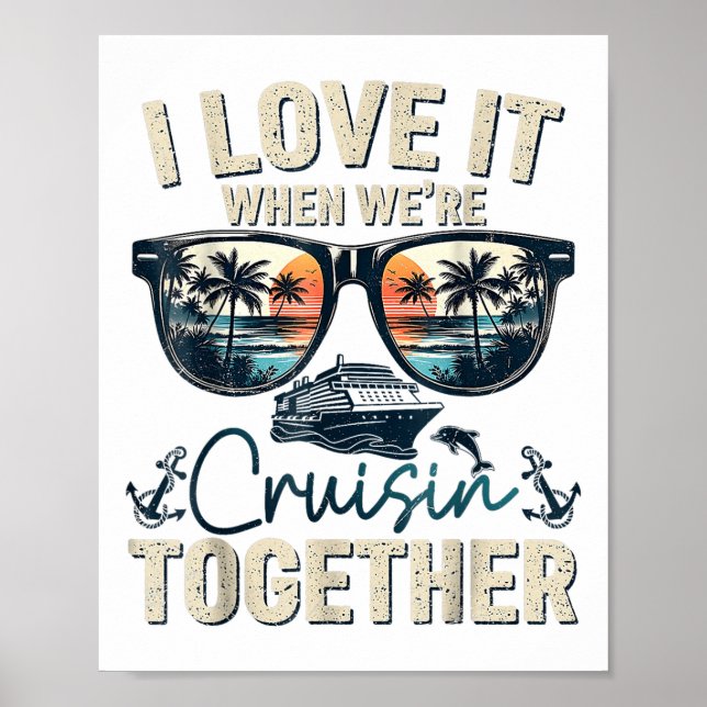 Cruise Squad 2025 Outfits Friends Family Couples M Poster (Front)