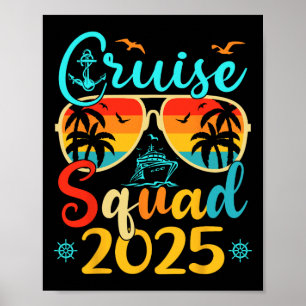 Cruise Squad 2025 Summer Vacation Family Matching  Poster