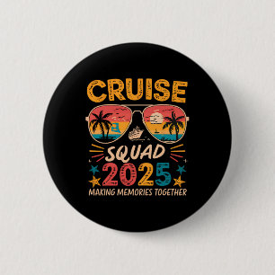 Cruise Squad 2025 Summer Vacation Matching Family  6 Cm Round Badge