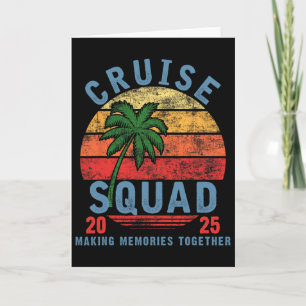 Cruise Squad 2025 Summer Vacation Matching Family Card
