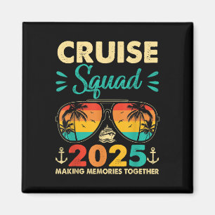 Cruise Squad 2025 Summer Vacation Matching Family Magnet