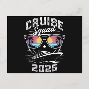 Cruise Squad 2025 Summer Vacation Matching Family Postcard