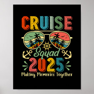 Cruise Squad 2025 Summer Vacation Matching Family Poster