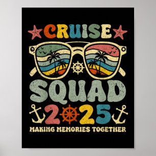 Cruise Squad 2025 Summer Vacation Matching Family Poster