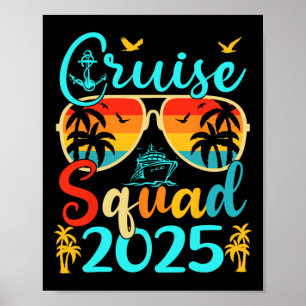 Cruise Squad 2025 Summer Vacation Matching Family Poster