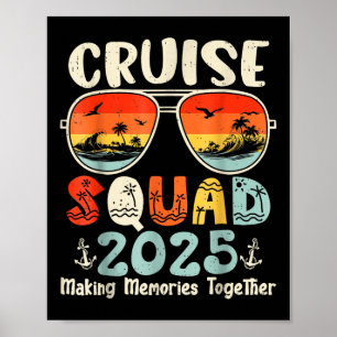 Cruise Squad 2025 Summer Vacation Matching Family  Poster