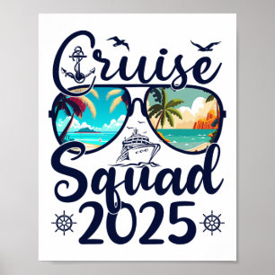 Cruise Squad 2025 Summer Vacation Matching Family  Poster