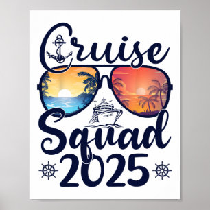 Cruise Squad 2025 Summer Vacation Matching Family  Poster