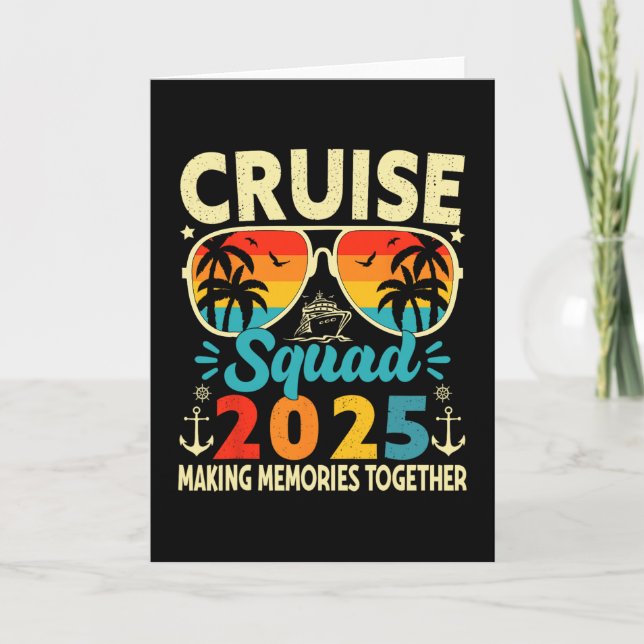 Cruise Squad 2025 Summer Vacation Trip Group Match Card (Front)