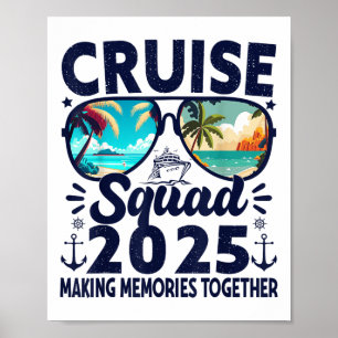 Cruise Squad 2025 Summer Vacation Trip Group Match Poster
