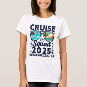 Cruise Squad 2025 Summer Vacation Trip Group Match T-Shirt