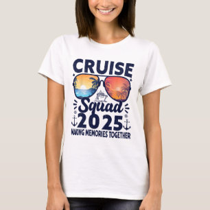 Cruise Squad 2025 Summer Vacation Trip Group Match T-Shirt