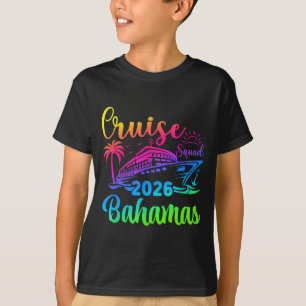 Cruise squad 2026 bahamas ship rainbow gradient T-Shirt