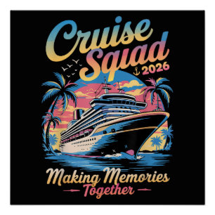 Cruise Squad 2026 Family Cruise Matching Summer Poster