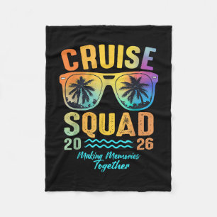 Cruise Squad 2026 Family Cruise Vacation Trip Grou Fleece Blanket