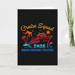 Cruise Squad 2026 Family Friends Vacation Matching Card