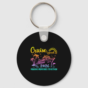 Cruise Squad 2026 Family Friends Vacation Matching Key Ring