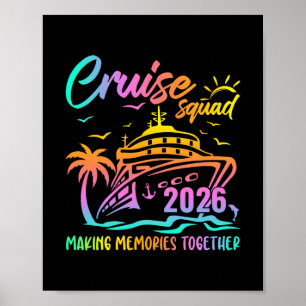 Cruise Squad 2026 Family Friends Vacation Matching Poster