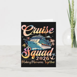 Cruise Squad 2026 Family Group Matching Summer Card