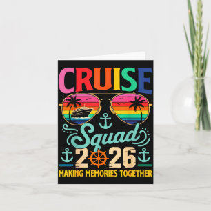 Cruise Squad 2026 Family Group Matching Summer Vac Card