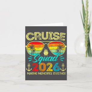 Cruise Squad 2026 Family Group Matching Summer Vac Card