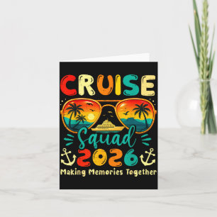 Cruise Squad 2026 Family Group Matching Summer Vac Card