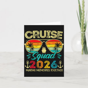 Cruise Squad 2026 Family Group Matching Summer Vac Card
