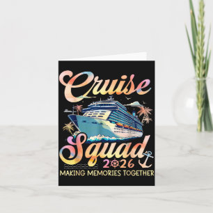Cruise Squad 2026 Family Group Matching Summer Vac Card