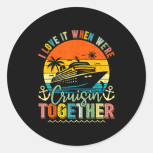 Cruise Squad 2026 Family Group Matching Summer Vac Classic Round Sticker