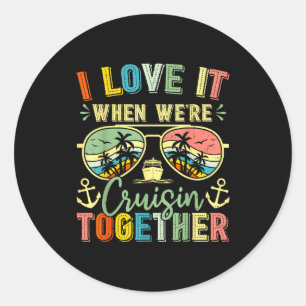 Cruise Squad 2026 Family Group Matching Summer Vac Classic Round Sticker