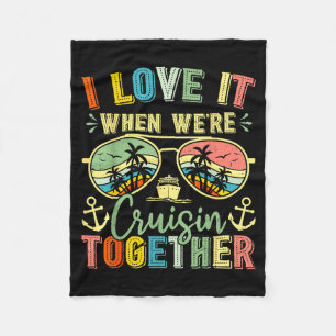 Cruise Squad 2026 Family Group Matching Summer Vac Fleece Blanket