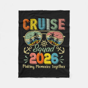 Cruise Squad 2026 Family Group Matching Summer Vac Fleece Blanket