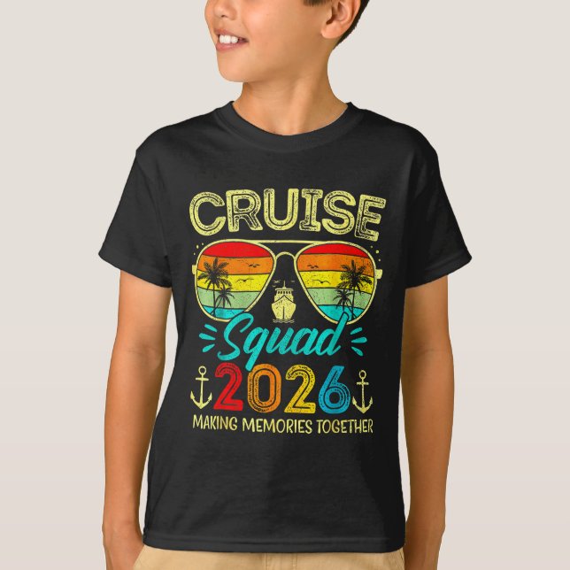 Cruise Squad 2026 Family Group Matching Summer Vac T-Shirt (Front)