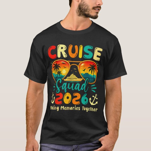 Cruise Squad 2026 Family Group Matching Summer Vac T-Shirt (Front)