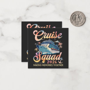 Cruise Squad 2026 Family Summer Vacation Card