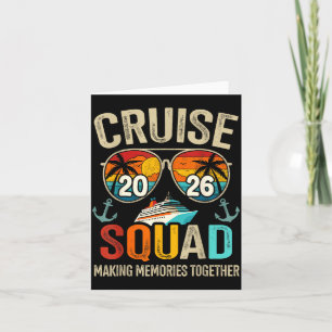 Cruise Squad 2026 Family Vacation Matching Group Card